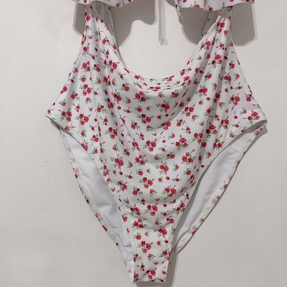 ASOS Peak & Beau Floral Cut-Out Swimsuit - Picture 9 of 12